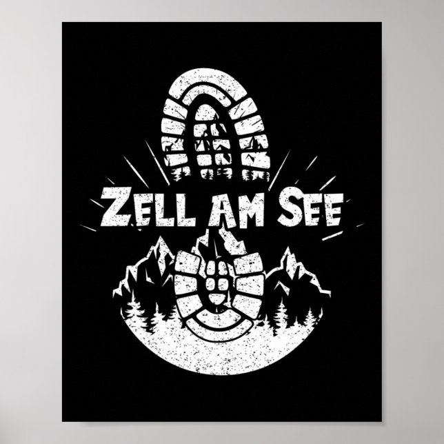 Poster Hiker Zell Am Voir Sheimerburger Terrain Vacances (Devant)