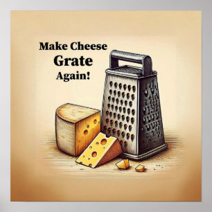 Poster Hilarié Cheesy Politique