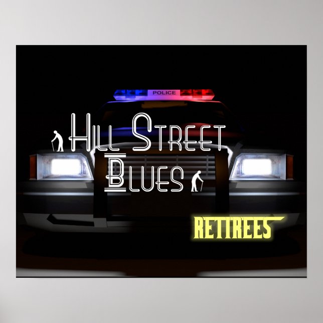 Poster Hill Street Blues - Retraités (Devant)