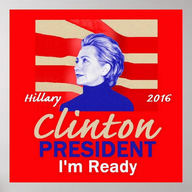 Poster Hillary Clinton 2016 (Devant)
