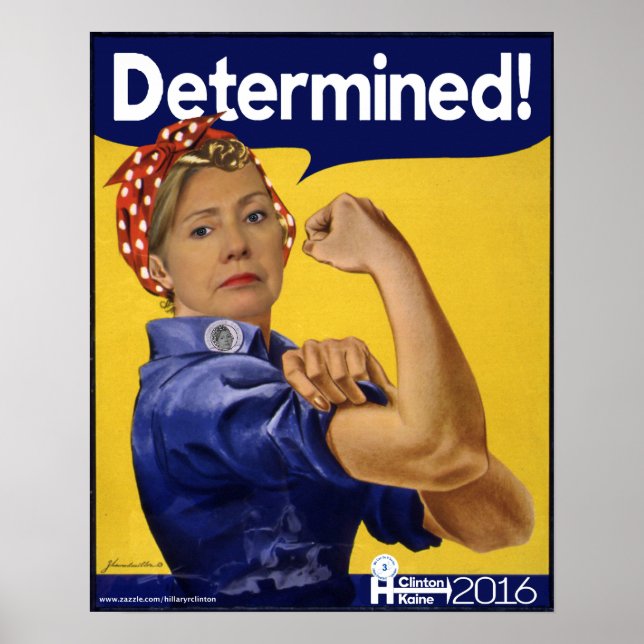 Poster Hillary Clinton a déterminé ! (Devant)