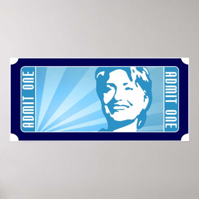 Poster hillary clinton. le ticket. (Devant)