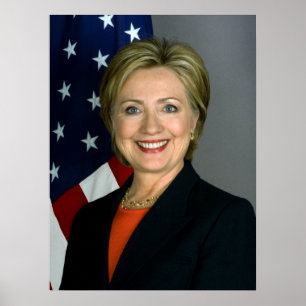 Poster Hillary Clinton Portrait officiel