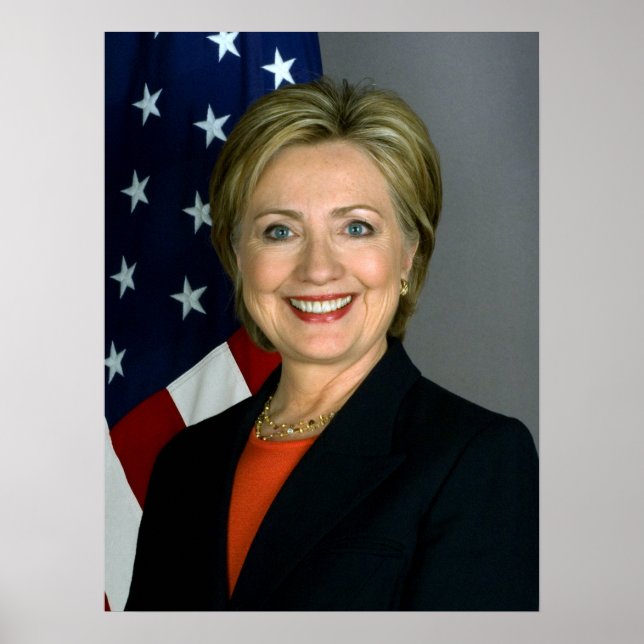 Poster Hillary Clinton Portrait officiel (Devant)