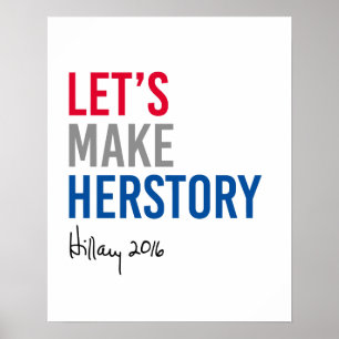 Poster Hillary - Faisons de l'histoire —