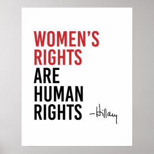 Poster Hillary - Les droits des femmes sont des droits hu