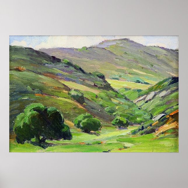 Poster Hills - Laguna Canyon hiver (Devant)