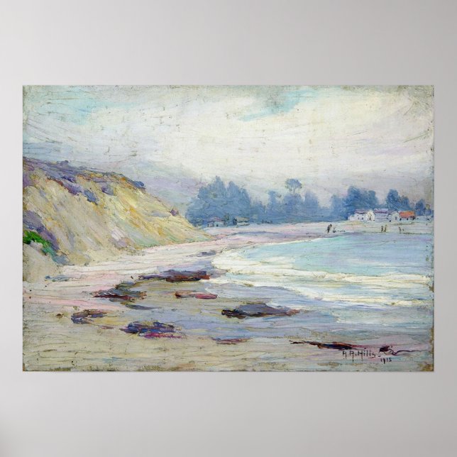 Poster Hills - Paysage marin (Devant)