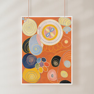 Poster Hilma Af Klint, Le Dix Plus Grand No3, Art Abstrai