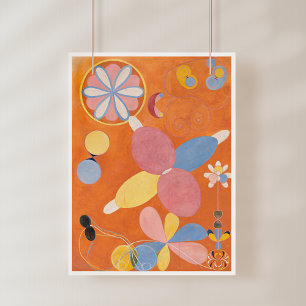 Poster Hilma Af Klint, Le Dix Plus Grand No4, Art Abstrai