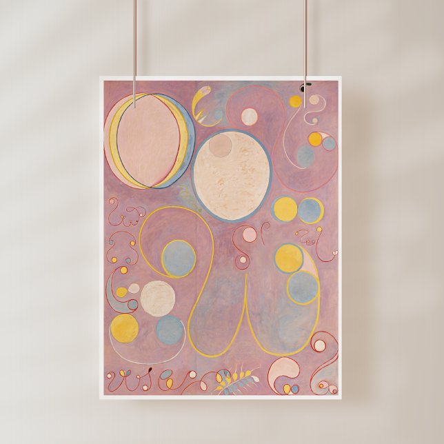 Poster Hilma Af Klint, Le Dix Plus Grand No8, Art Abstrai (Créateur téléchargé)