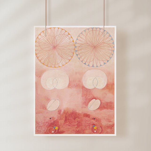 Poster Hilma Af Klint, Le Dix Plus Grand No9, Art Abstrai (Créateur téléchargé)