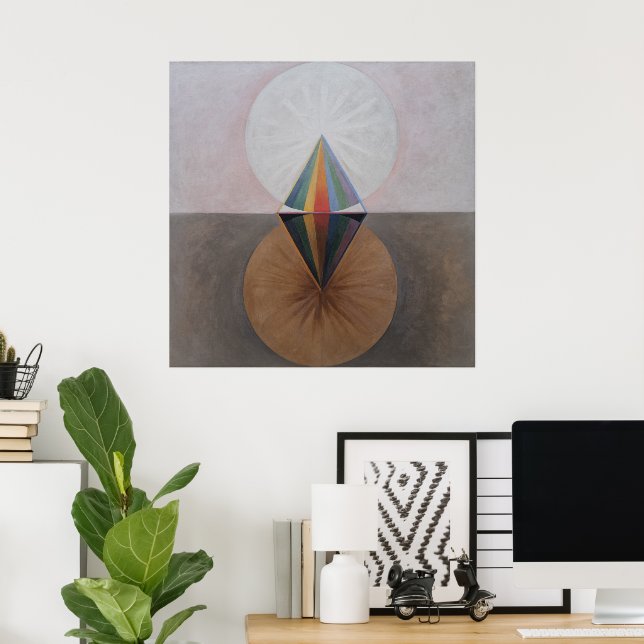 Poster Hilma Af Klint, Le Swan No.12, Art Abstrait (Bureau à domicile)
