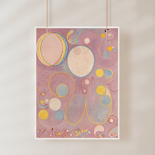Poster Hilma Af Klint, Les Dix Plus Grands N°8, Art Abstr