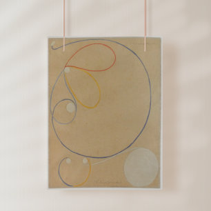 Poster Hilma Af Klint, Sept Pointes Étoile n°7, Art Abstr
