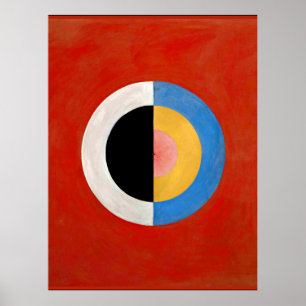 Poster Hilma af Klint, Svanen, n° 17, coloré