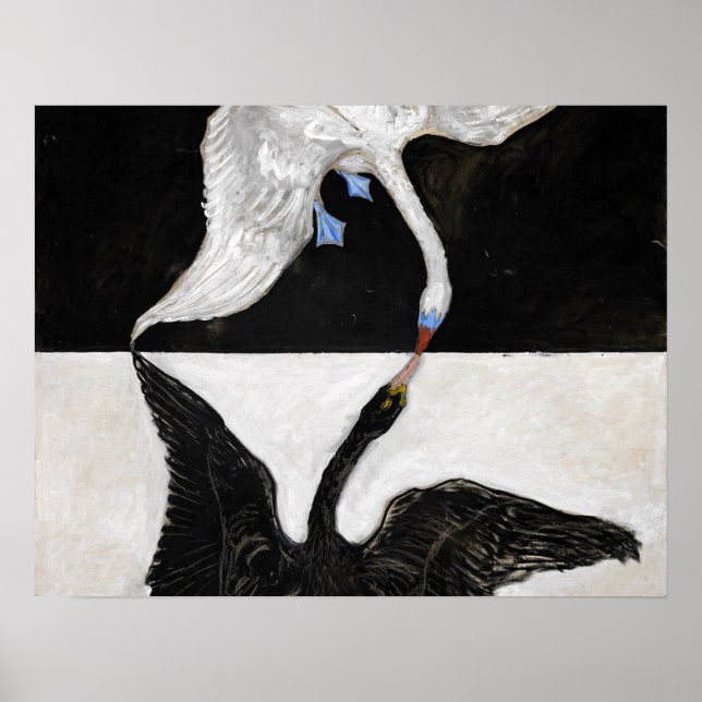 Poster Hilma Af Klint Swan no 1 (Devant)
