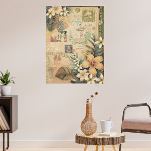 Poster Hilo Hula, un album vintage hawaïen