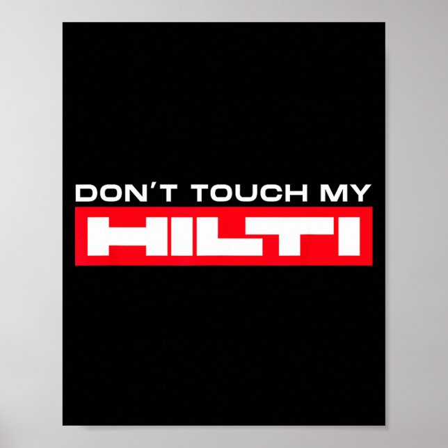 Poster Hilti Fan Construction - Men's Black Short Sleeve  (Devant)