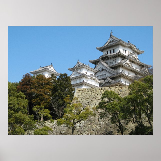 Poster Himeji Château 姫 路 城, Hyogo, Japon (Devant)