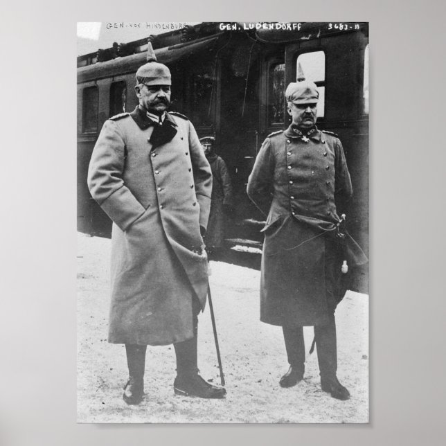 Poster Hindenburg et Ludendorff (Devant)