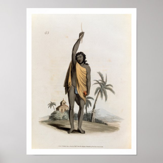 Poster Hindu Priest, pub. par Edward Orme, 1804 (litho) (Devant)