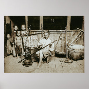 Poster HINGWHA CITY CHINE 1904 PHOTO Making Instruments