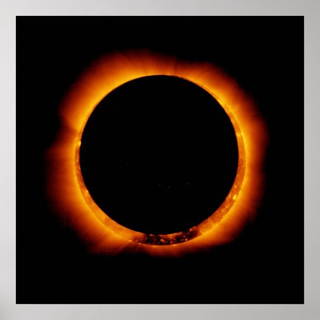 Poster Hinode observe une éclipse solaire annuelle (Devant)