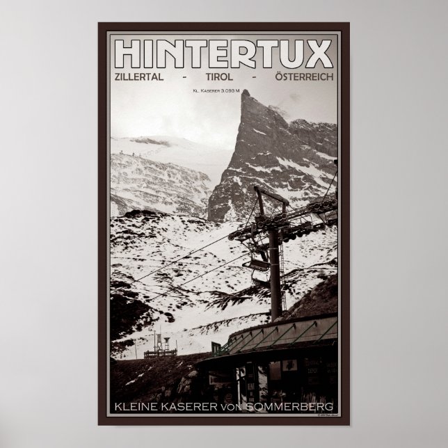Poster Hintertux - Kleine Kaserer (Devant)