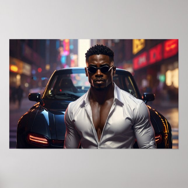 Poster Hip Hop - American Rap Star -  (Devant)