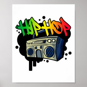 Poster Hip hop Dance Street Art Graffiti Spray Peinture D