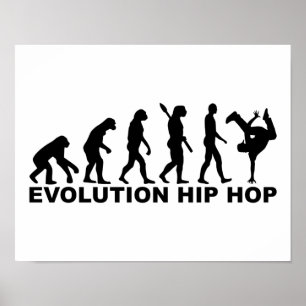 Poster Hip hop de l'évolution