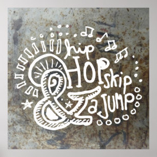 Poster Hip hop Sauter le saut 2B