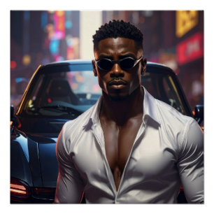 Poster Hip Hop - Star du Rap Américain -
