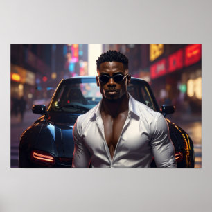 Poster Hip Hop - Star du Rap Américain - 