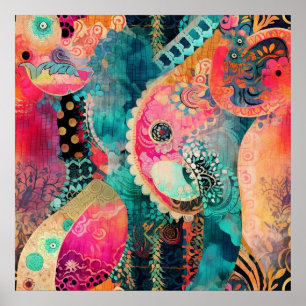 Poster Hippie Boho