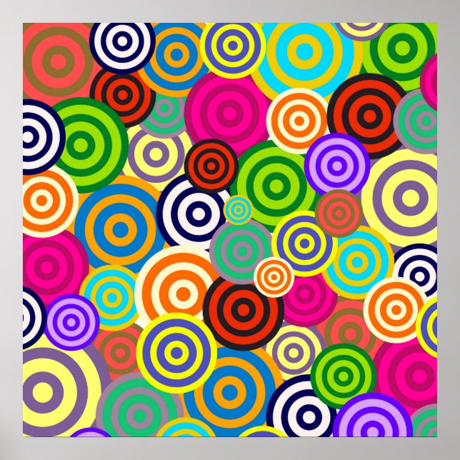 Poster Hippie Circles (Devant)