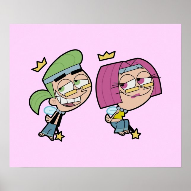 Poster Hippie Cosmo Et Wanda (Devant)