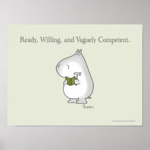 Poster Hippo du Vaguely
