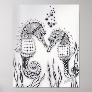 Poster Hippocampe de pleine taille