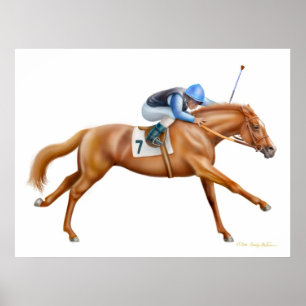 Poster Hippocampe Thoroughbed