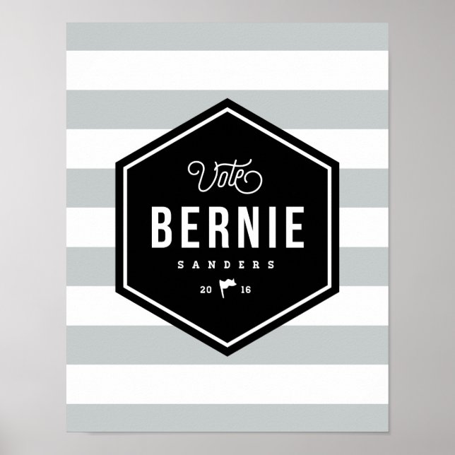 Poster Hipster Bernie (Devant)