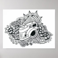 Hipster Camera Doodle 2