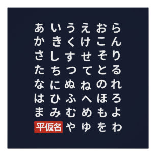 Poster Hiragana