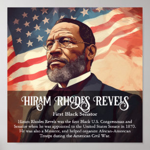 Poster Hiram Rhodes Reveilles Le Mois de l'Histoire Noire