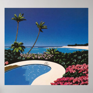 Poster Hiroshi Nagai Art Imprimer Vaporwave Chemise