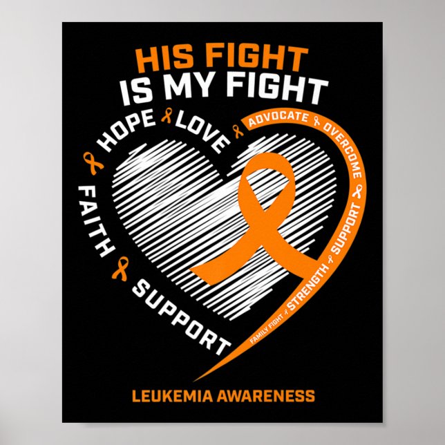 Poster His Fight Is My Fight Leukemia Awareness Venin (Devant)