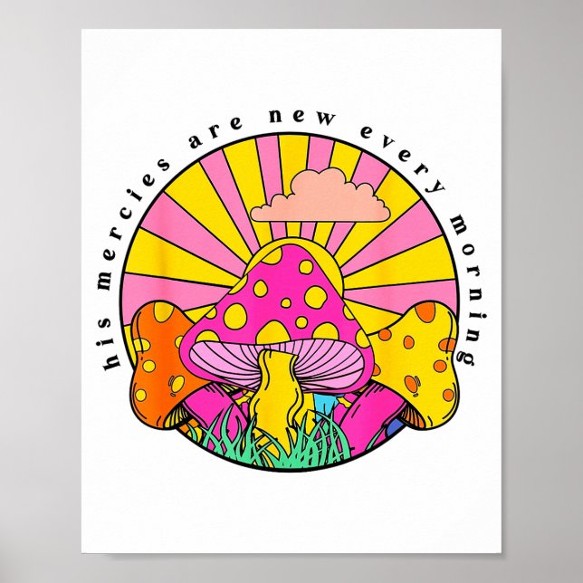 Poster His Mercies Are New Every Morning Christian Faith  (Devant)