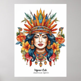 Poster Hispanic Pride, American Spirit.