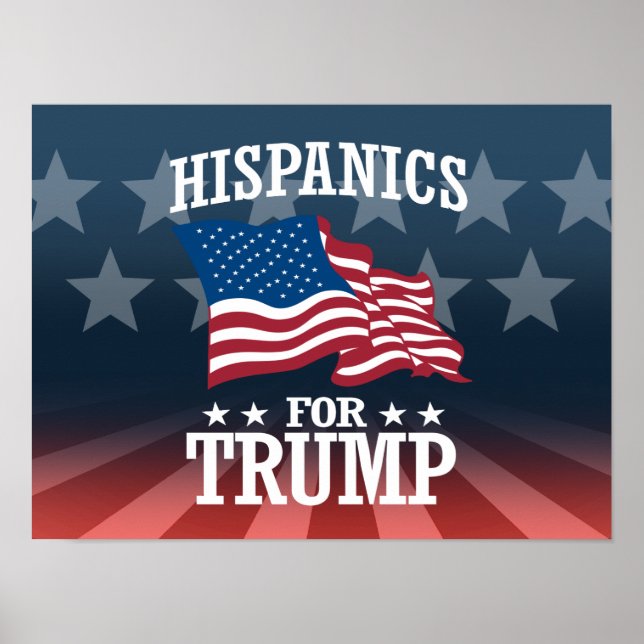 POSTER HISPANIQUE POUR TRUMP (Devant)